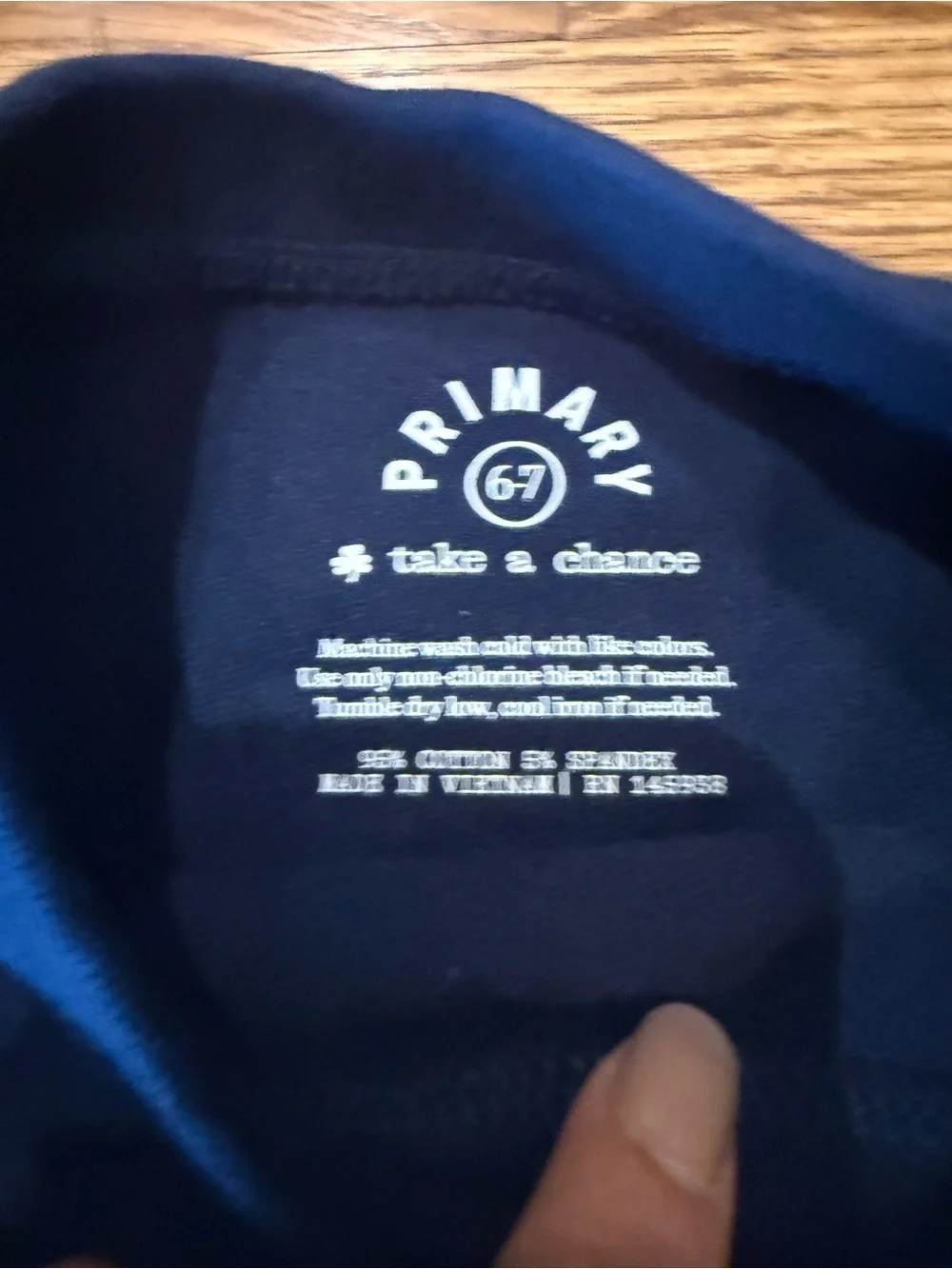 Primary. Kids Sweatshirt. Navy. Size 6-7.